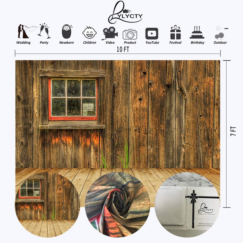 LYLYCTY 10x7 Country Backddrop Wedding Background Unique Canvas Porch Backdrop Professional Party Photography Props LYZY0501 - Image 3